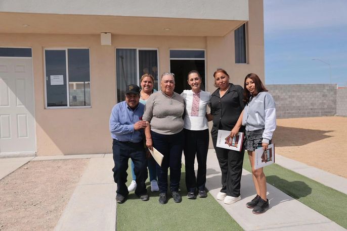 PRESIDENTA CLAUDIA SHEINBAUM ENCABEZA ENTREGA DE VIVIENDAS EN JUÁREZ, NUEVO LEÓN